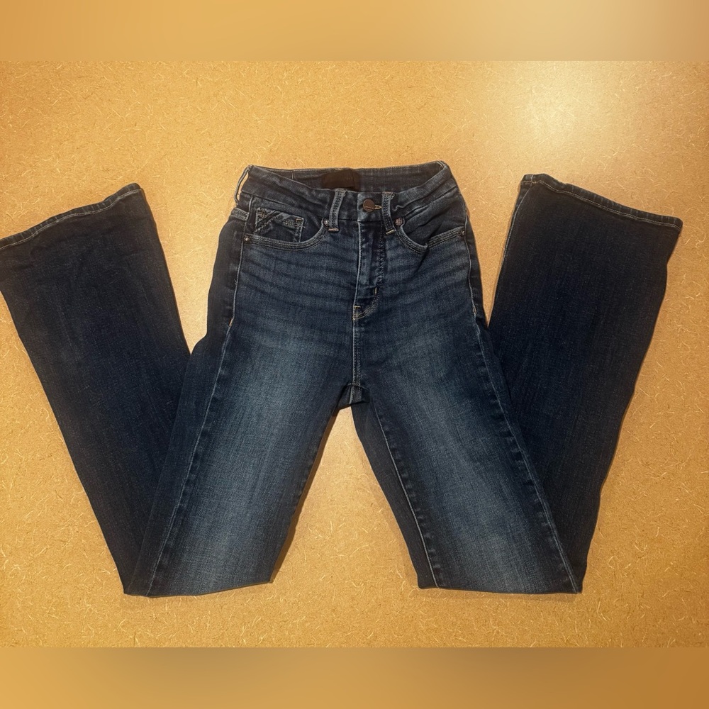 Womens Buckle Black Bootcut Jeans